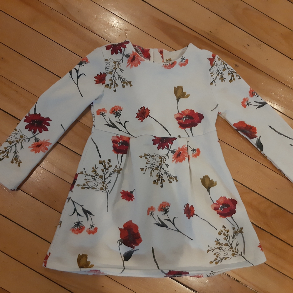 Old Navy Red and Orange Long Sleeve Sundress